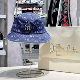Nón MLB Denim Monogram Bucket New York 3AHTMD13N-50NYD