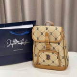 Balo MLB Jacquard Diamond Monogram Beige 7ABKMD45N-43BGS
