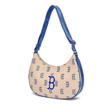 Túi MLB Monogram Hobo Boston Blue Cream 3ABQL023N-43SAL