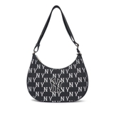 Túi MLB Monogram Jacquard Hobo Bag 3ABQL023N-50BKS