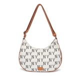 Túi MLB Monogram Jacquard Hobo Bag Cream 3ABQL023N-50CRS
