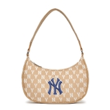 Túi MLB Monogram Jacquard Hobo Beige 3ABQS012N-50BGD