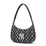 Túi MLB Monogram Jacquard Hobo đen 3ABQS012N 50BKS