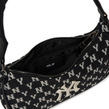 Túi MLB Monogram Jacquard Hobo đen 3ABQS012N 50BKS
