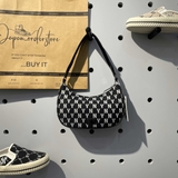 Túi MLB Monogram Jacquard Hobo đen 3ABQS012N 50BKS