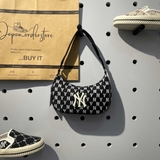 Túi MLB Monogram Jacquard Hobo đen 3ABQS012N 50BKS