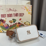 Túi MLB Monogram Jacquard Mini Cream 3ACRS014N-50CRD