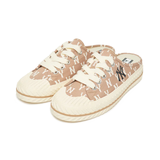 Giày MLB Playball Mule Dia Monogram Cream 3AMUM212N-50BGD