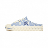 Giày MLB Playball Mule Blue Monogram New York Yankees 3AMUM212N-50BLL