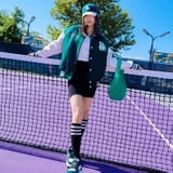 Nón MLB Varsity LA Wool Textured Green 3ACPV0236-07GND