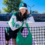 Nón MLB Varsity LA Wool Textured Green 3ACPV0236-07GND