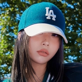 Nón MLB Varsity LA Wool Textured Green 3ACPV0236-07GND