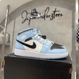 Giày Nike Air Jordan 1 Mid Ice Blue GS 555112-401