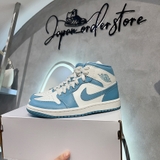 Giày Nike Air Jordan 1 Mid University Blue BQ6472-141