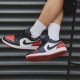 Giày Nike Air Jordan 1 Low Bred Toe 553558-161