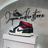 Giày Nike Air Jordan 1 Mid Black Sail Gym Red BQ6472-061