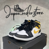 Giày Nike Air Jordan 1 Mid Black University Gold 554724-177