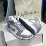 Giày Nike Air Jordan 1 Mid Grey Sail BQ6472-115