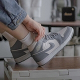 Giày Nike Air Jordan 1 Mid Grey Sail BQ6472-115