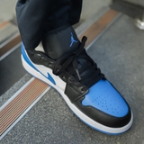 Giày Nike Air Jordan 1 Low Royal Blue Toe 553558-140