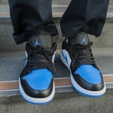 Giày Nike Air Jordan 1 Low Royal Blue Toe 553558-140