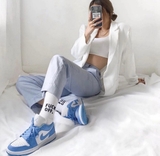 Giày Nike Air Jordan 1 Low University UNC AO9944-441