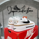 Giày Nike Court Legacy Lift Low White Black Brown DM7590-100