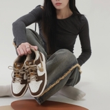Giày Nike Dunk Low GS Plaid Brown Autumn FV3653-191