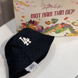 Nón MLB Bucket Monogram LA Dodgers Black 32CPH3111-07L