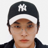 Nón MLB Varsity NY Wool Textured Charcoal Grey 3ACPV0236-50CGS