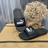 Dép Puma Cool Cat Black White Quai Dán 371044 02