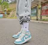 Giày Nike Air Jordan 1 Mid University Blue BQ6472-141