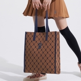 Túi MLB Mono Diamond Jacquard Tote Bag Boston Red Sox D.Beige 3AORM012N-43BGD