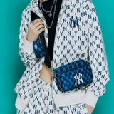 Túi MLB Monogram Dark Navy New York Yankees 3ACRS012N-50NYL