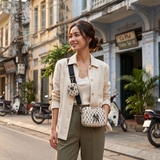 Túi MLB Monogram Mini New York Cream