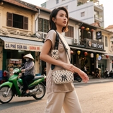 Túi MLB Monogram Mini New York Cream