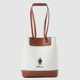 Túi xách WHOAU Steve Bucket Canvas Ivory/Navy WHBGE3814A