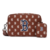 Túi MLB Monogram Jacquard Crossbody Boston Red Sox 3ACRM012N-43BRD