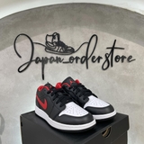 Giày Nike Air Jordan 1 Low GS Black Fire Red 553560-063