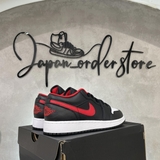 Giày Nike Air Jordan 1 Low GS Black Fire Red 553560-063
