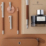 Sổ Graf Von Faber-Castell Linen Bound Notebook A5 Golden Brown