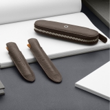 Bao Da 2 Bút Graf Von Faber-Castell Standard Zipper Case Cashmere Dark Brown