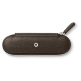 Bao Da 2 Bút Graf Von Faber-Castell Standard Zipper Case Cashmere Dark Brown
