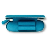 Bao Da 2 Bút Graf Von Faber-Castell Standard Zipper Case Epsom Gulf Blue