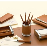 Hộp Đựng Bút Để Bàn Graf Von Faber-Castell Pen Holder Epsom Cognac Brown 118521