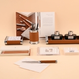 Hộp Đựng Bút Để Bàn Graf Von Faber-Castell Pen Holder Epsom Cognac Brown 118521