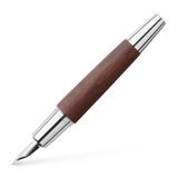 Bút Máy Faber-Castell E-Motion Pearwood Chrome Dark Brown