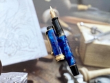 Bút Máy Aurora Optima Auroloide Cobalt Blue