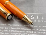 Bút Dạ Bi Montblanc Pix Orange Gold Trim MB119902