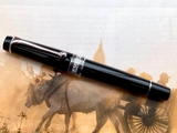 Bút Máy Aurora Optima Black Resin Chrome Plated